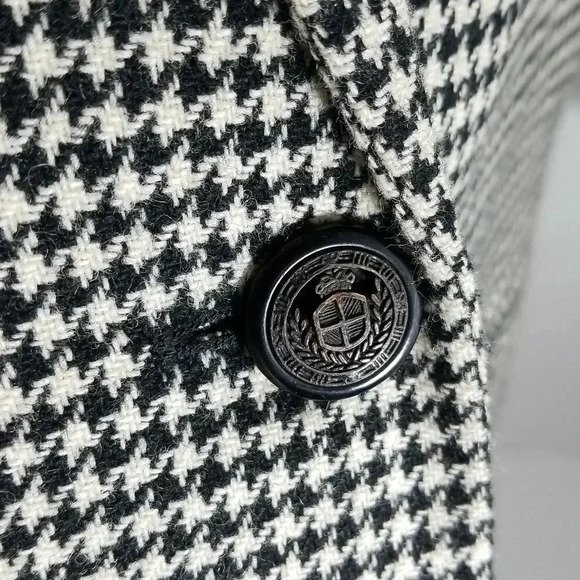 {Prophecy by Sag Harbor} 90s Vintage Women's Houndstooth Wool Blazer - Picture 10 of 15
